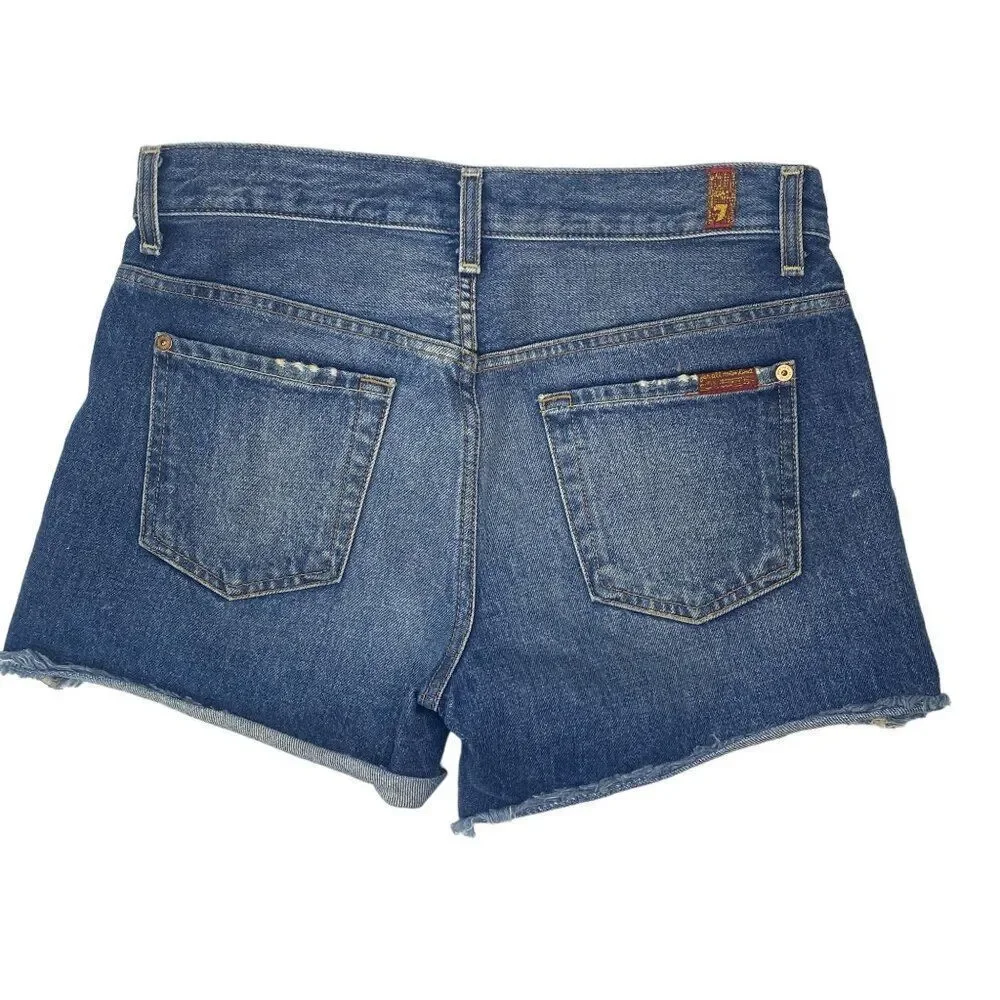 7 For All Mankind Jean Shorts Size 16